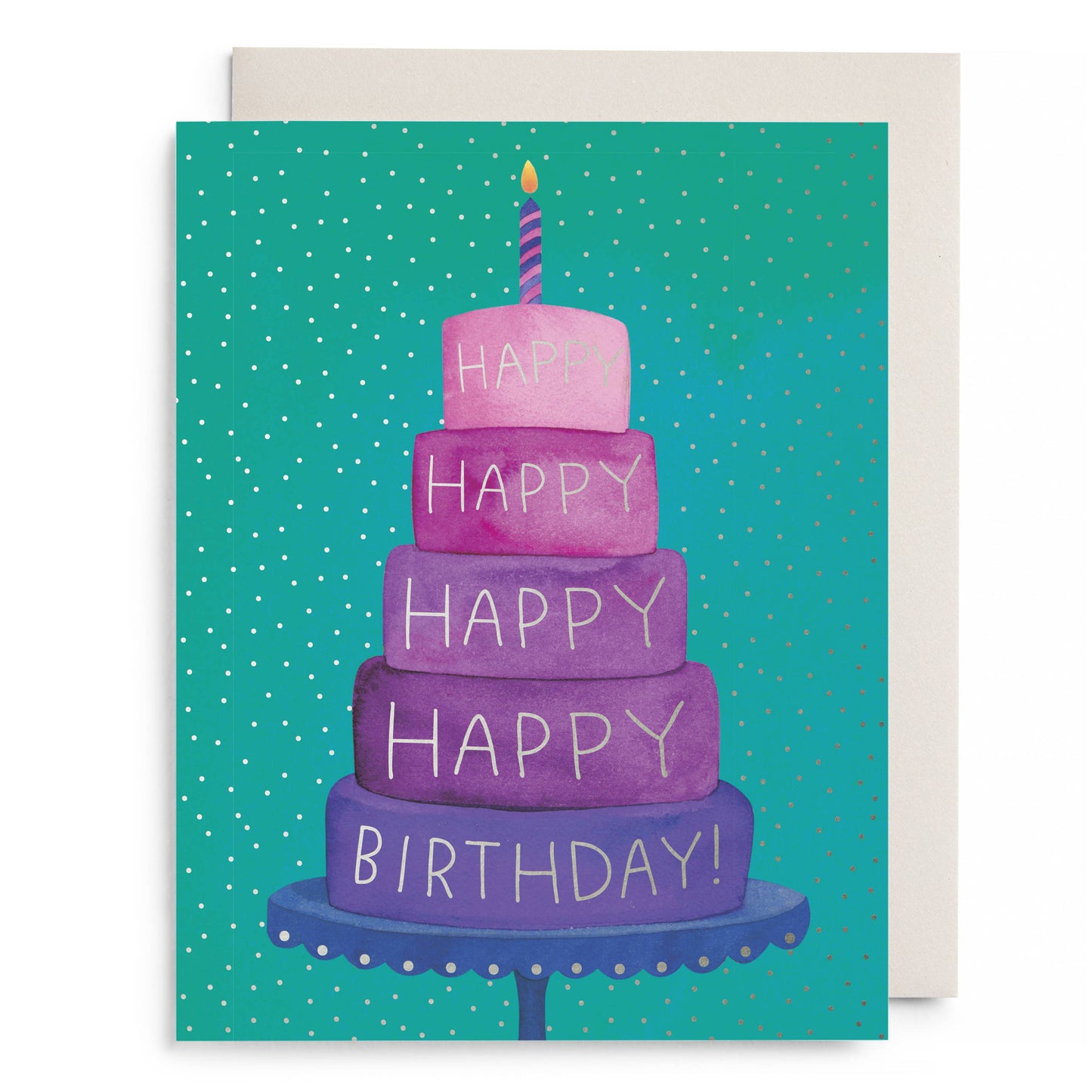 Birthday Layer Cake Greeting Card