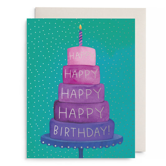 Birthday Layer Cake Greeting Card