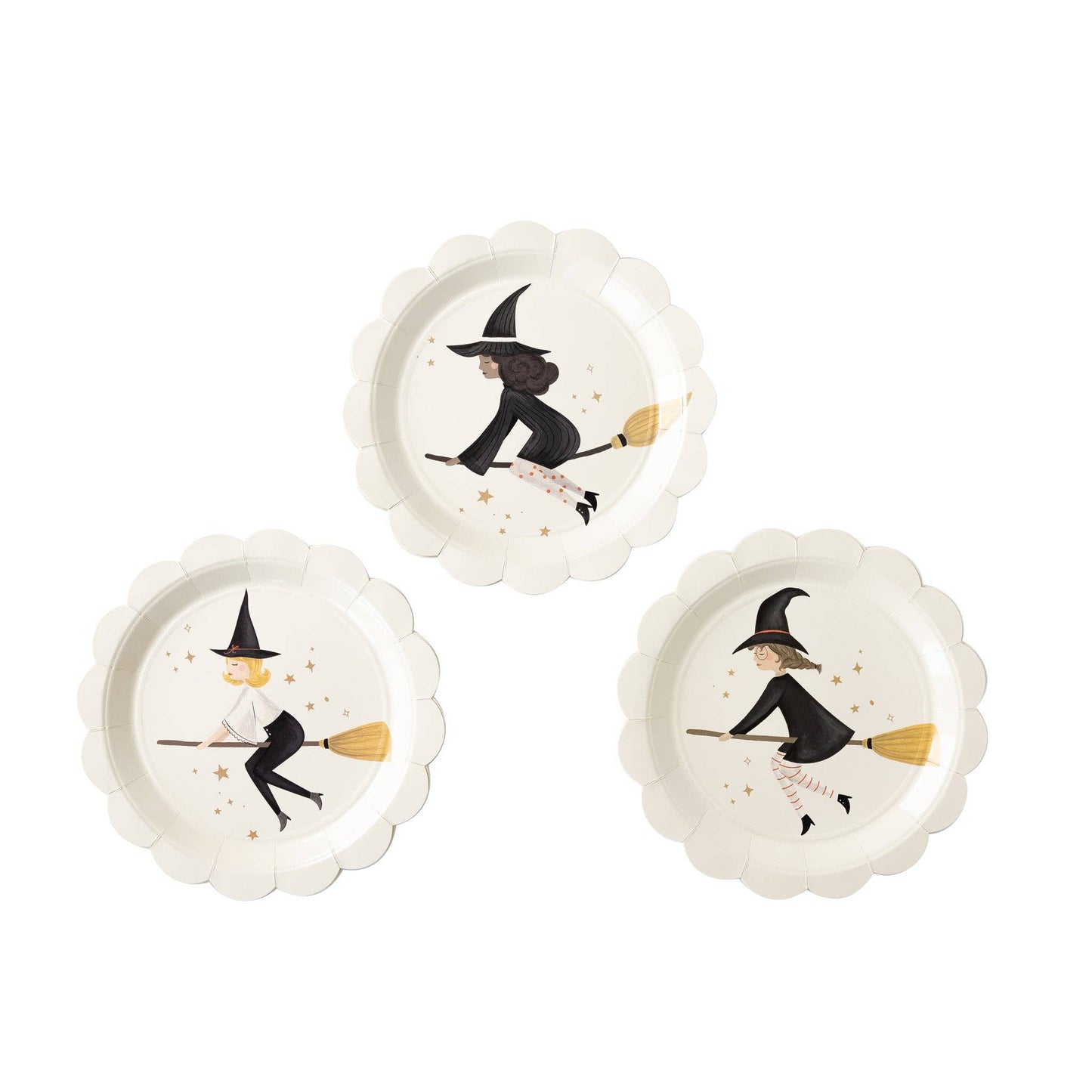 Witching Hour Witches Paper Plates