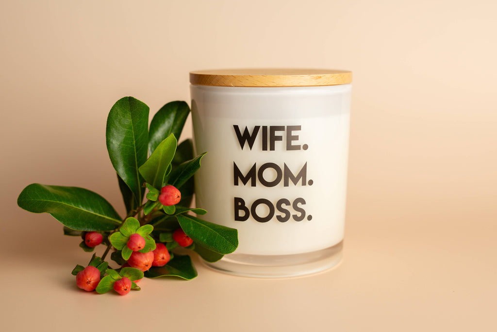 Wife Mom Boss Candle