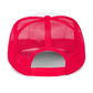 Drinks Well With Others Trucker Hat in Red Split 5/1