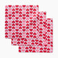 Geometry Blushing Hearts Dishcloth Set