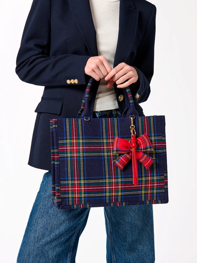 Scottie Mini Plaid Tote