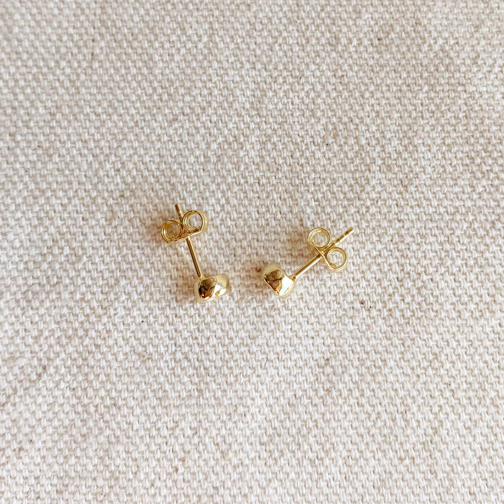 Round Bezel CZ Studs