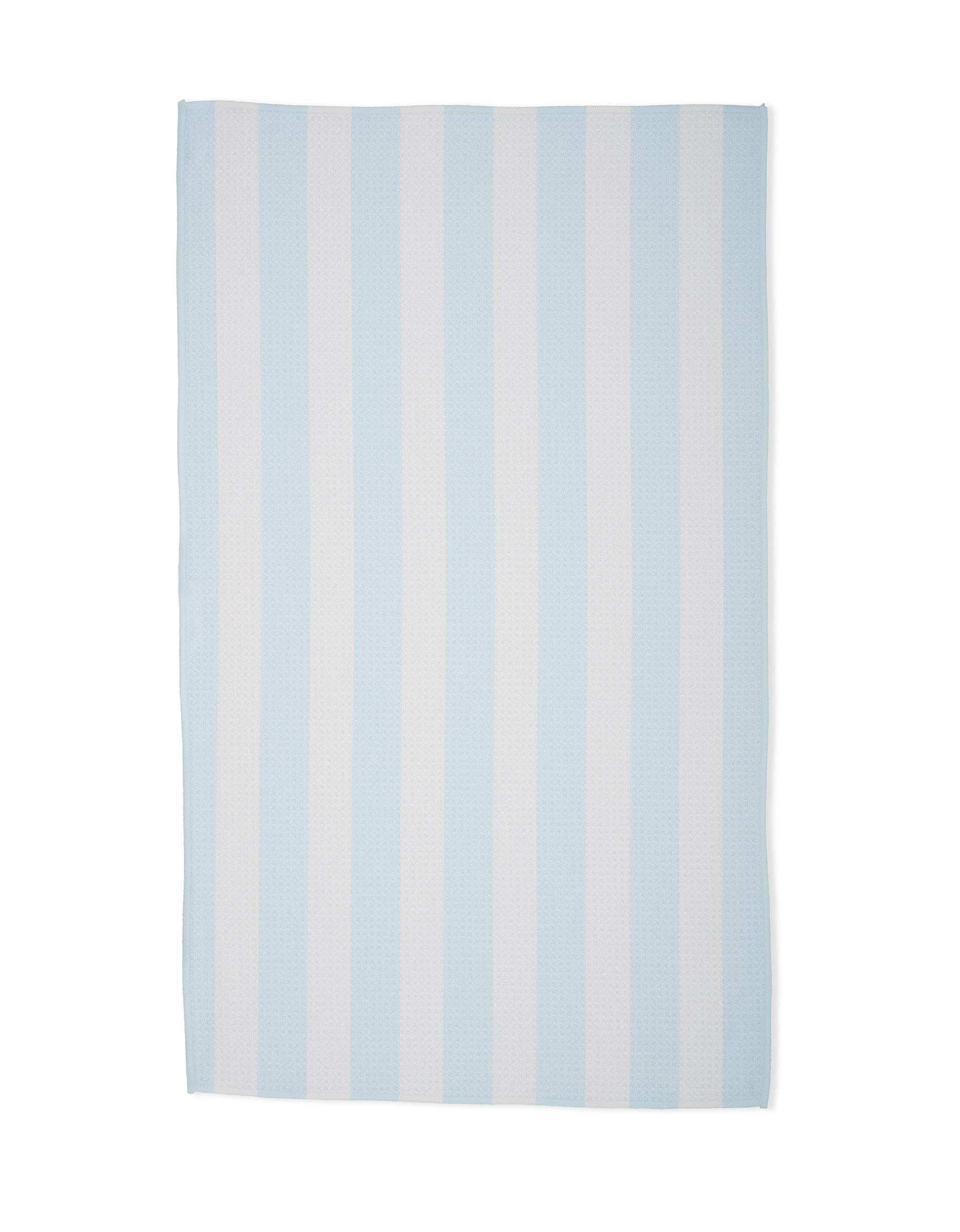 Geometry Summer Bold Blue Kitchen Tea Towel
