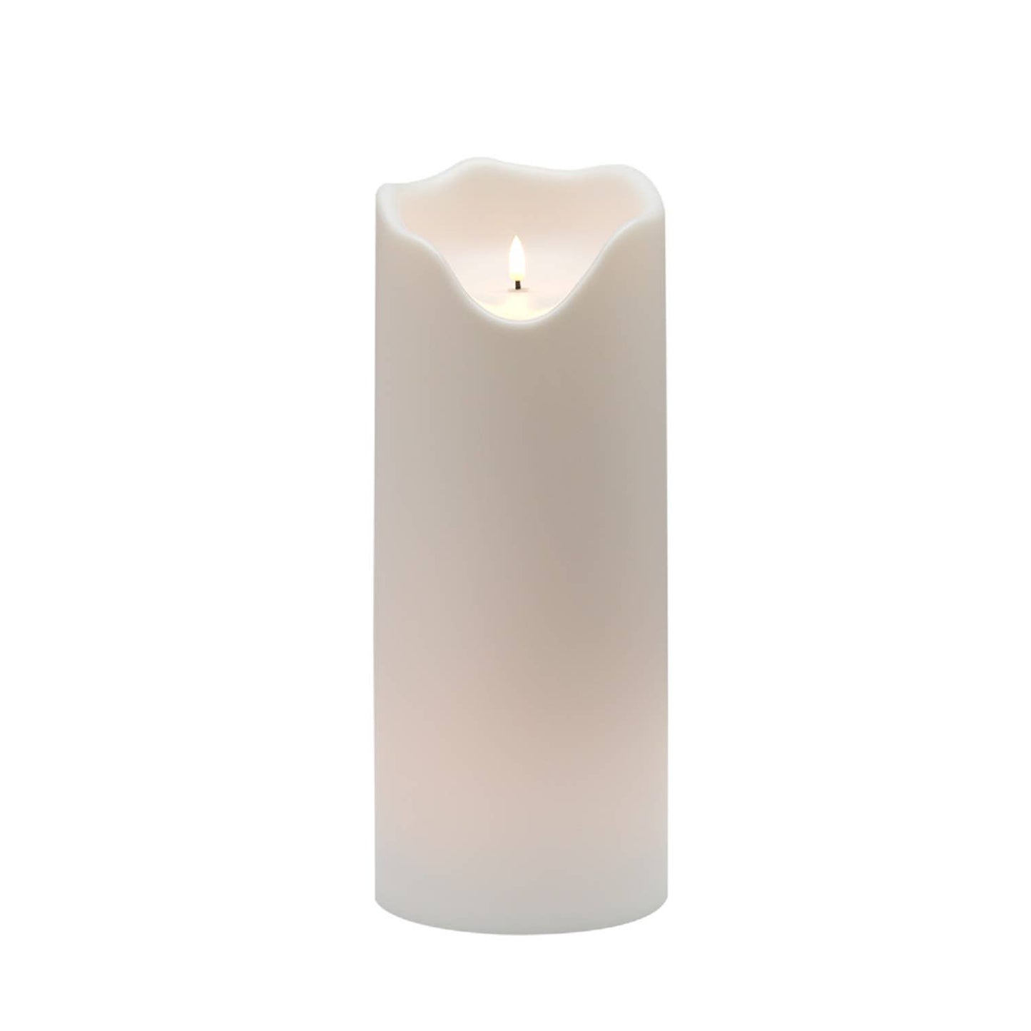 White Flameless Outdoor Candle