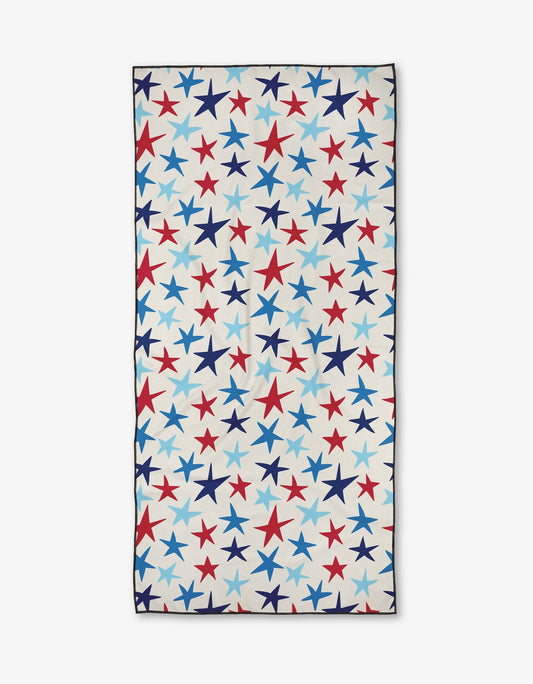 Geometry Seeing Stars Beach Towel