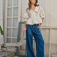 Drawstring Denim Pants