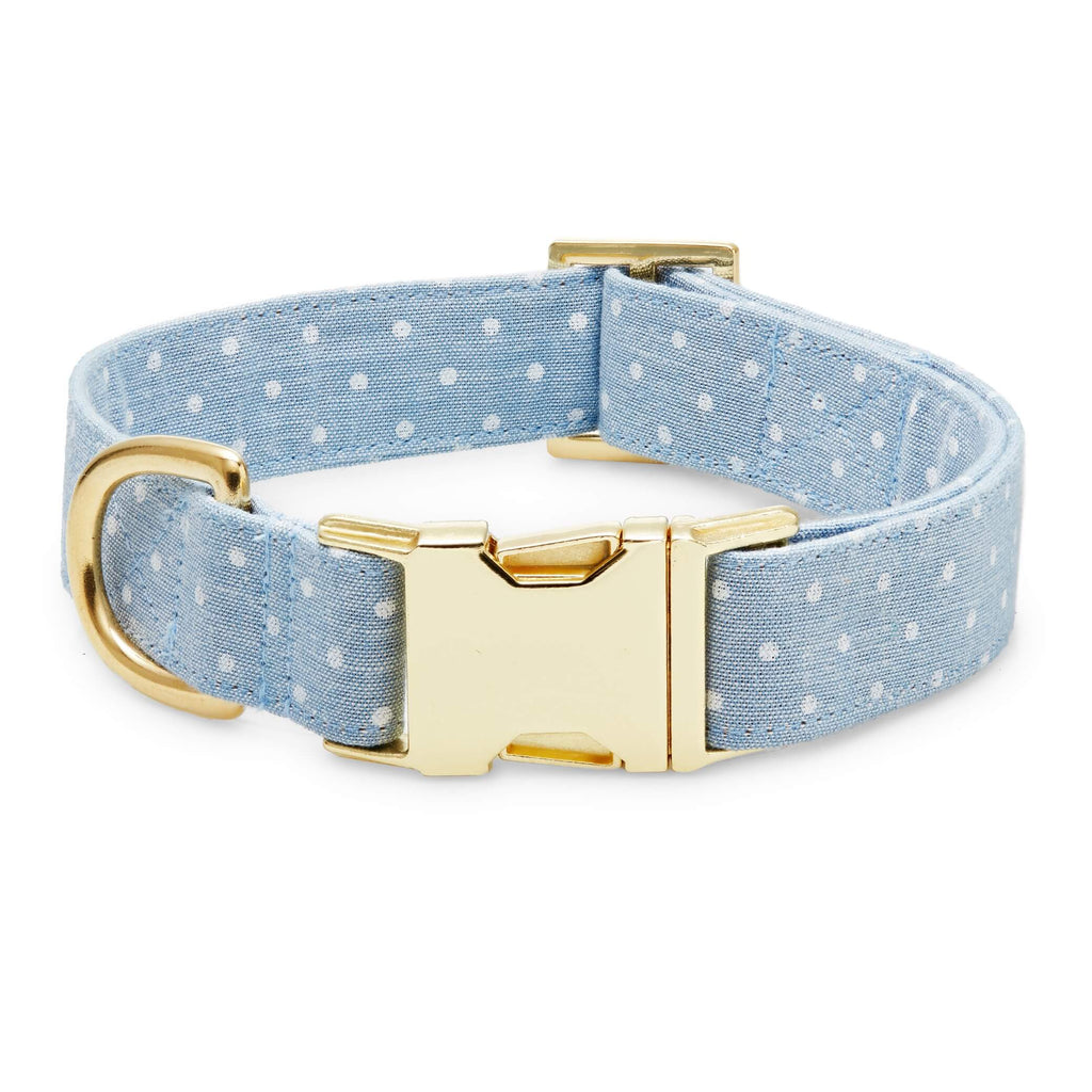 The Foggy Dog Chambray Dots Collar