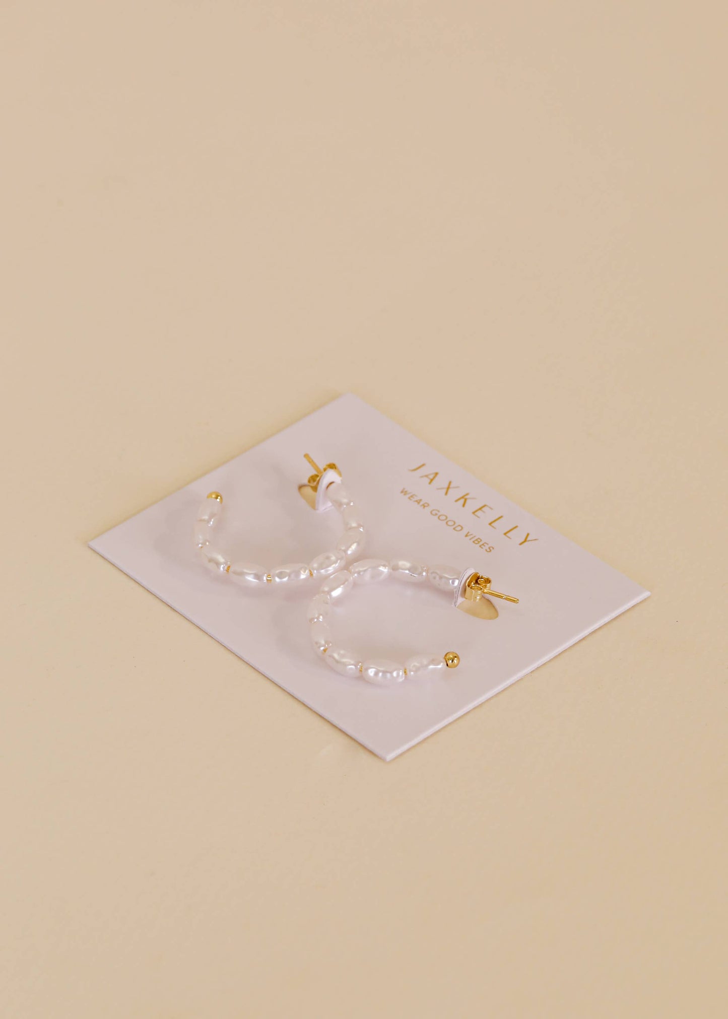 Pearl Hoop Earrings