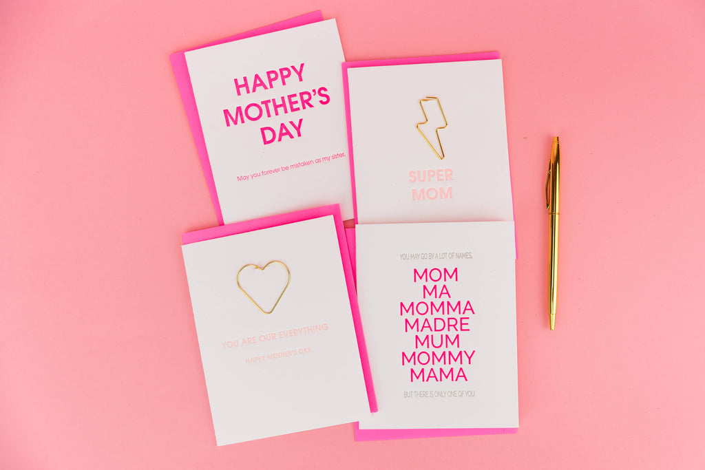 Happy Mother's Day Mistaken Sister Letterpress Card