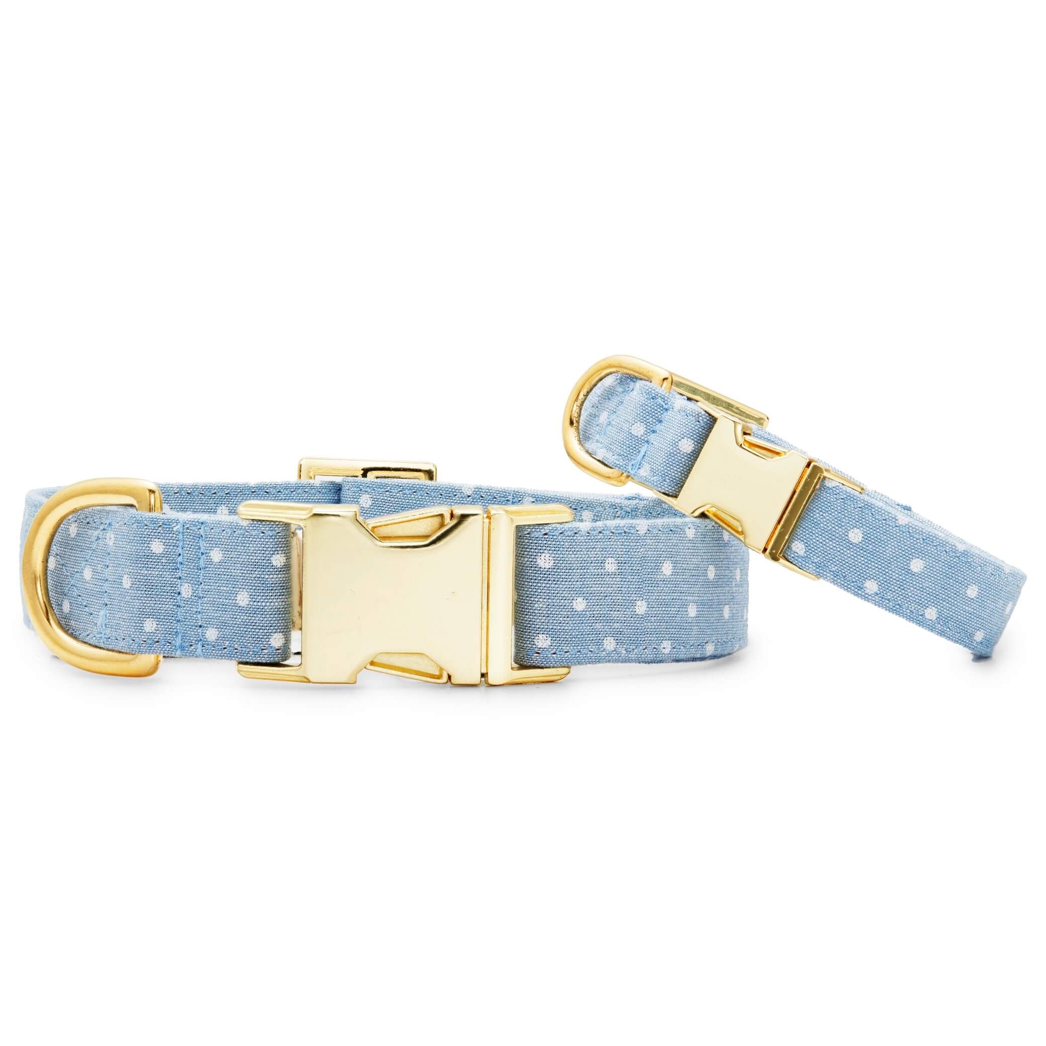 The Foggy Dog Chambray Dots Collar