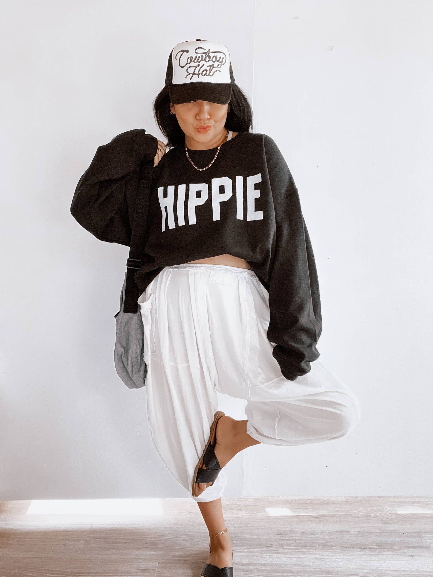 Hippie Womens Trendy Graphic Sweatshirt