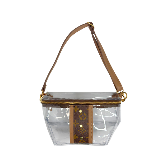Upcycled Designer LV Clear Belt Bag