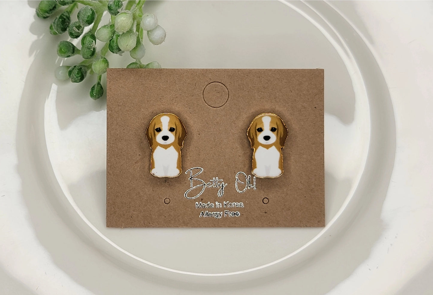 Dog Stud Earrings