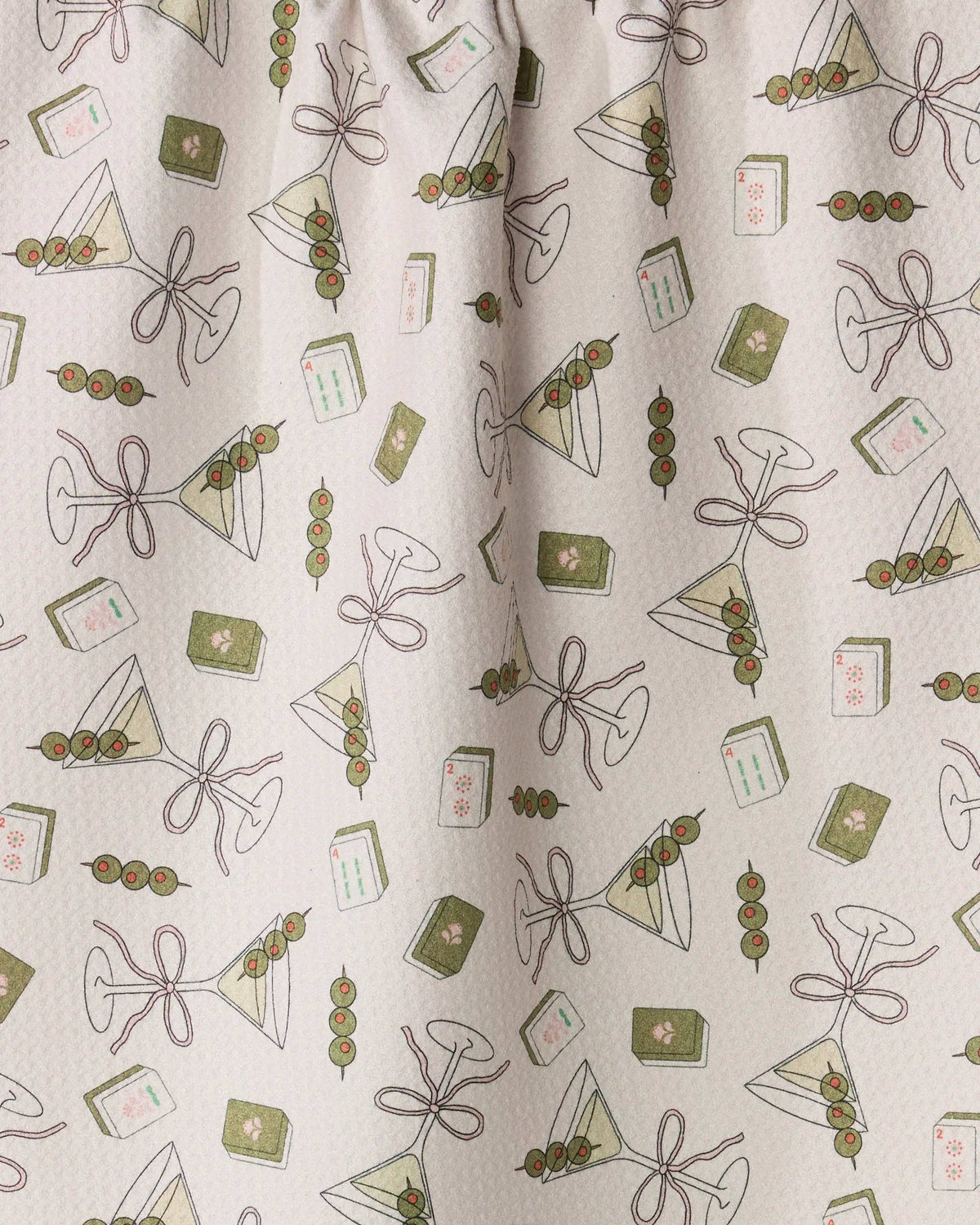 Geometry Martini Tiles Tea Towel