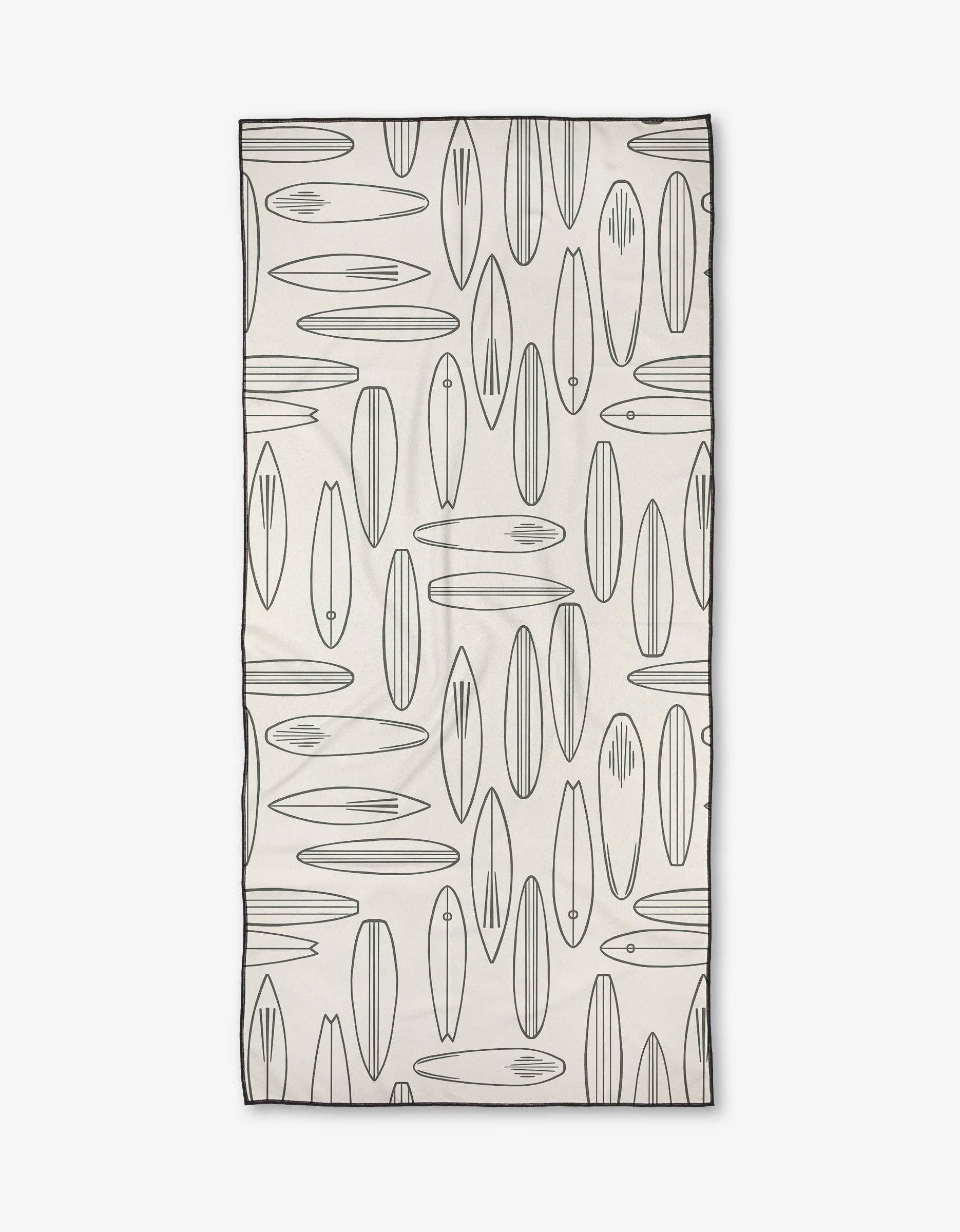 Geometry Summer Surfing Beach Towel