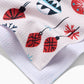 Geometry Embroidered Ornaments Tea Towel