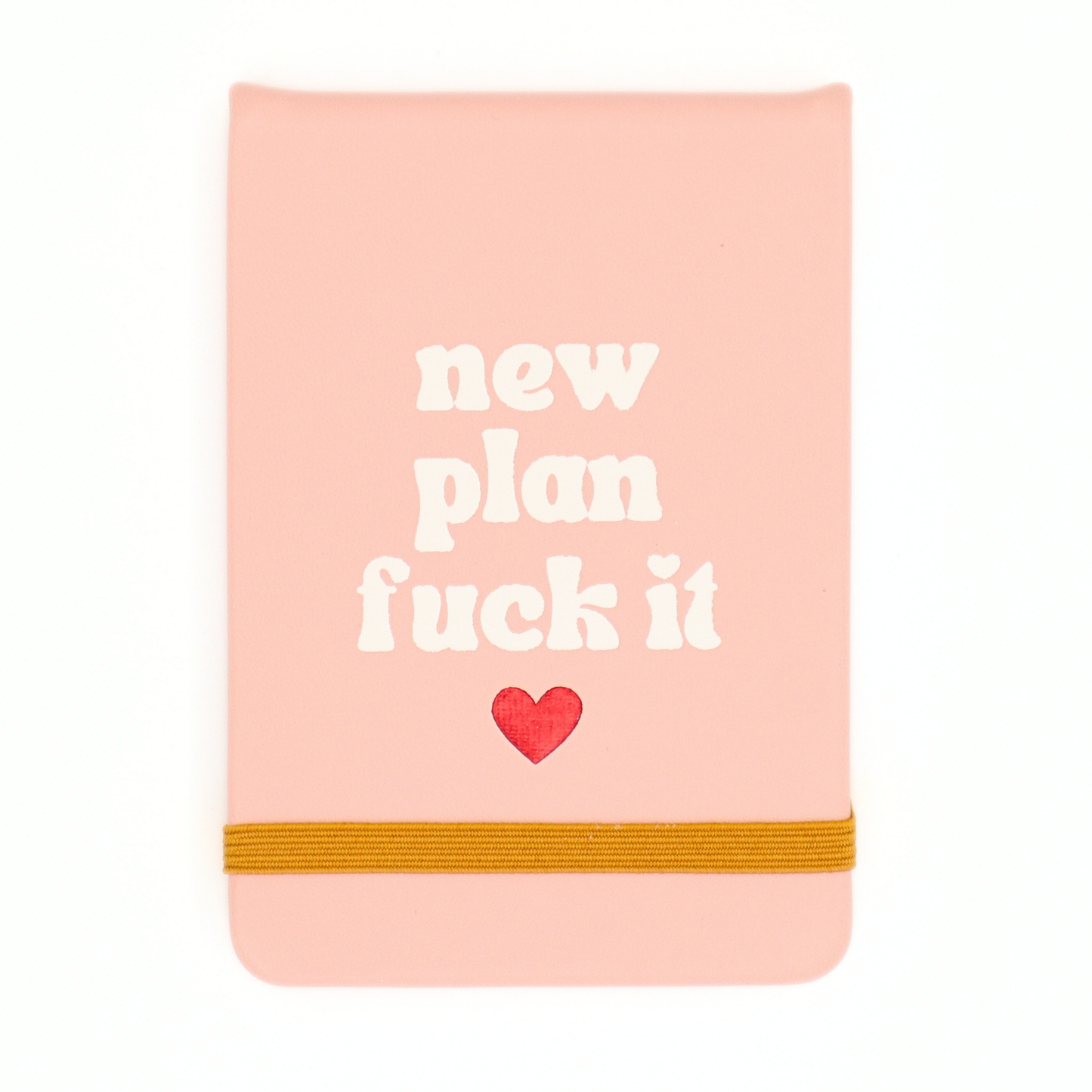New Plan F*ck It Leather Pocket Journal