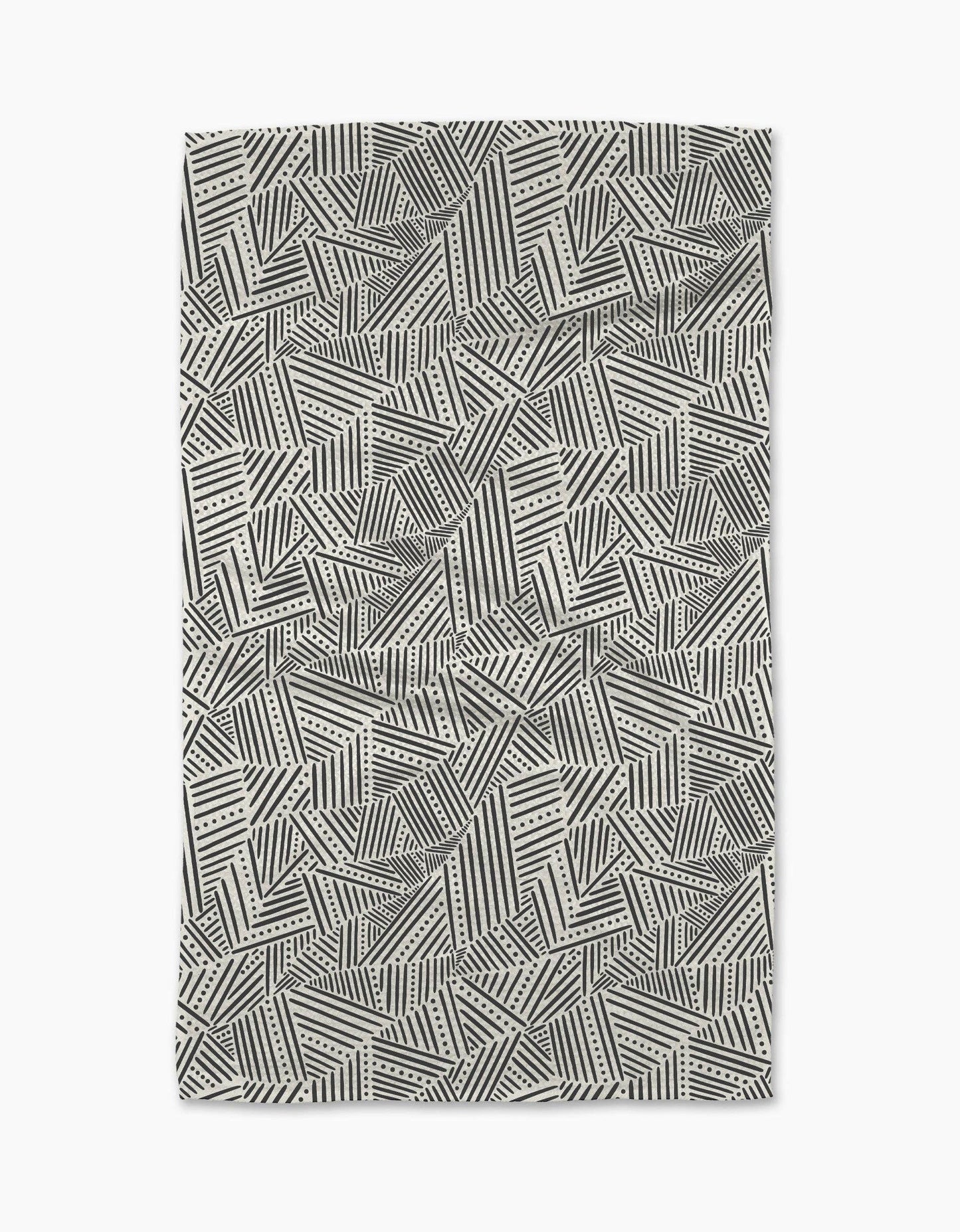 Geometry Rhythm Current Stripes Tea Towel