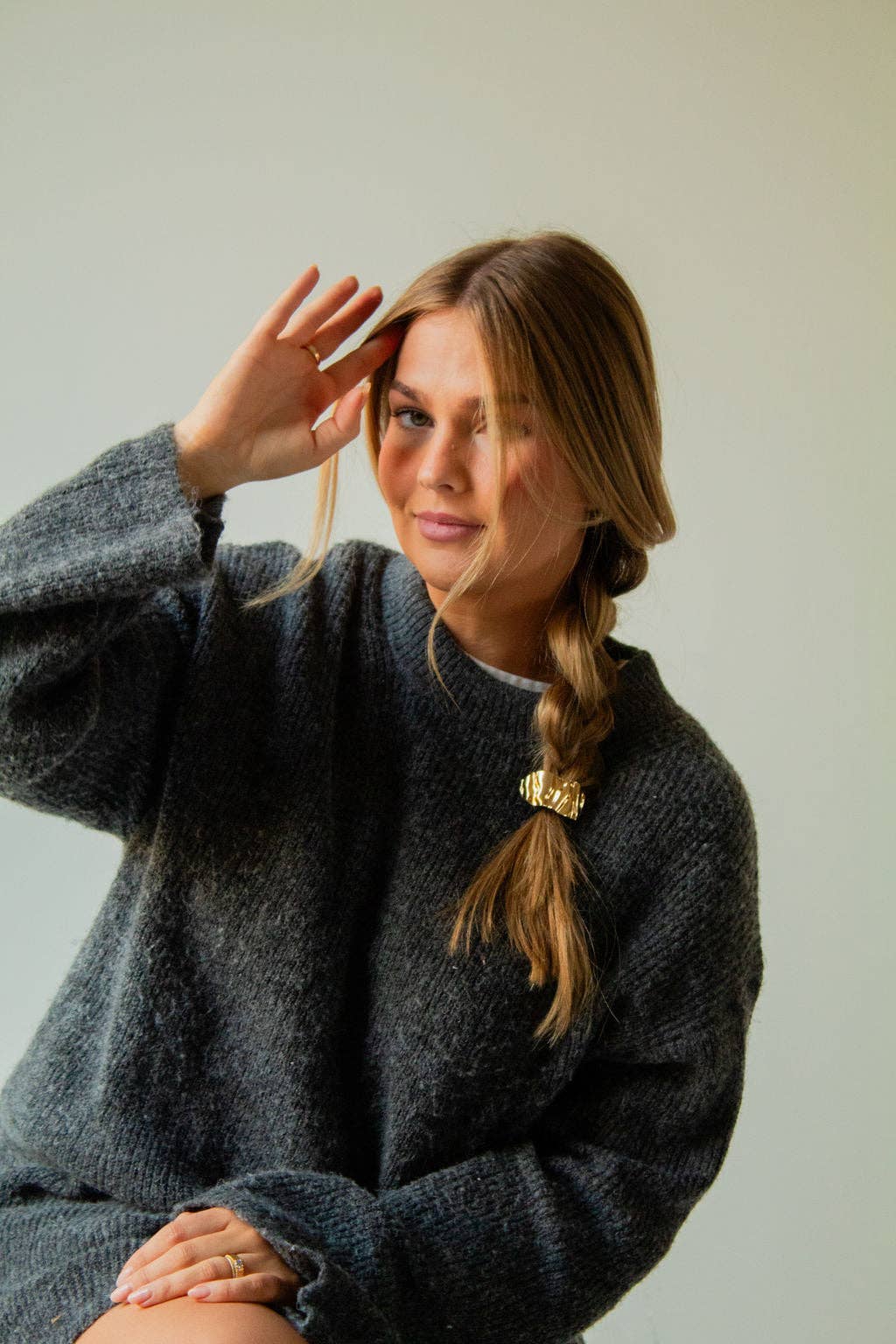 Gold Ponytail Cuff