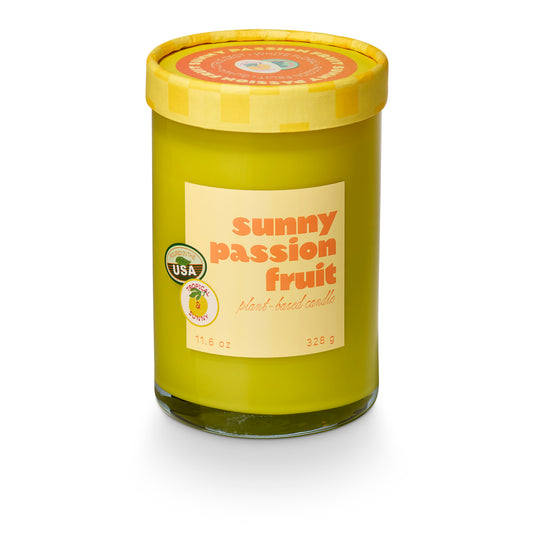 Sunny Passionfruit Farmers Market Glass Candle