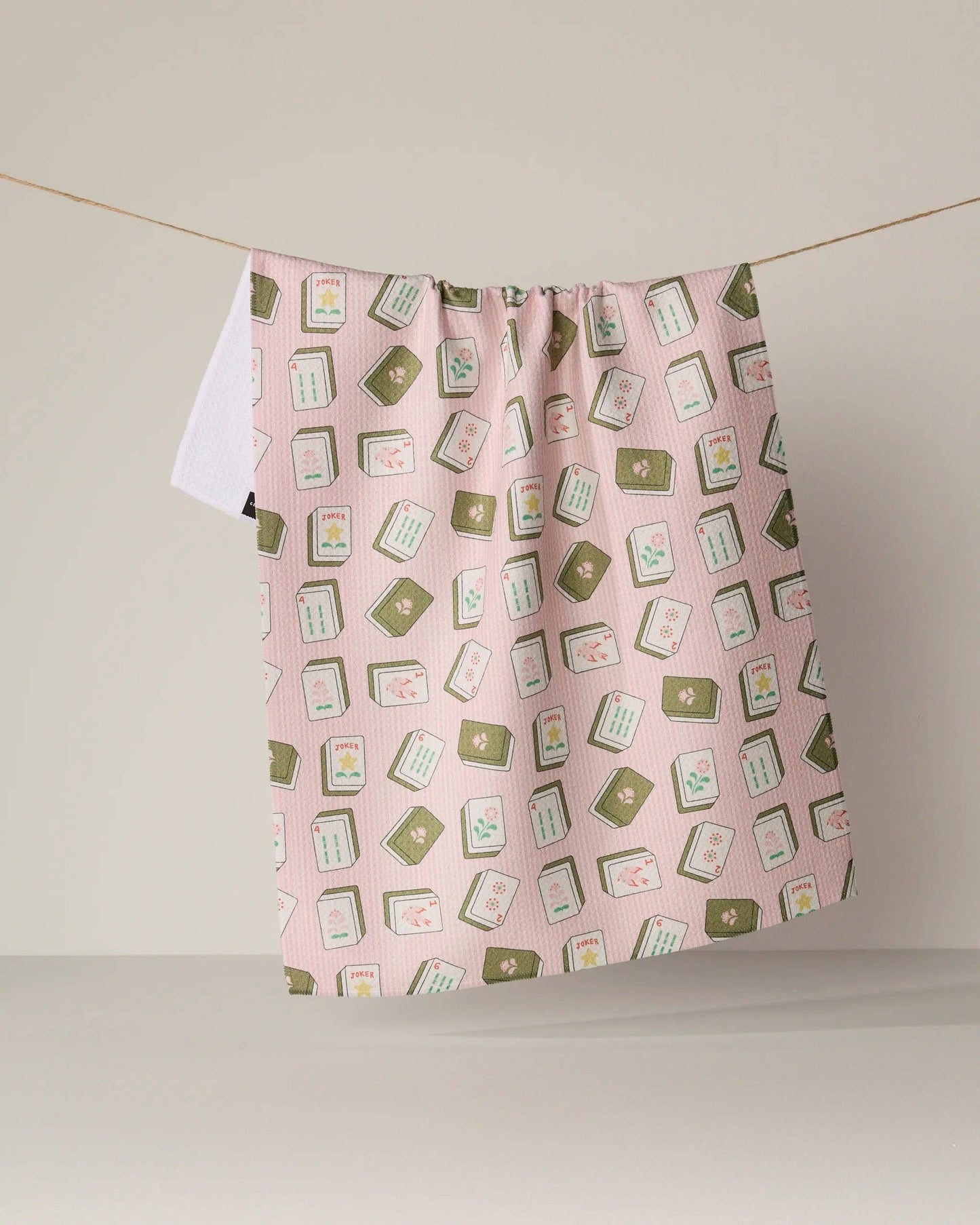 Geometry Flower Tiles Luxe Tea Towel