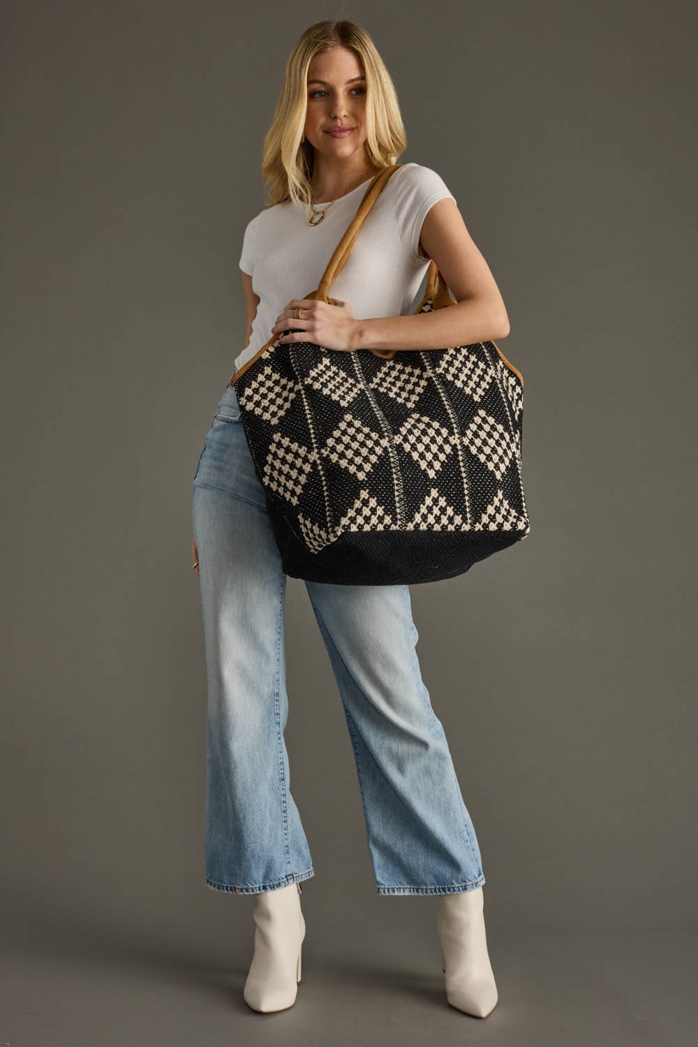 Diamond Pattern Tote