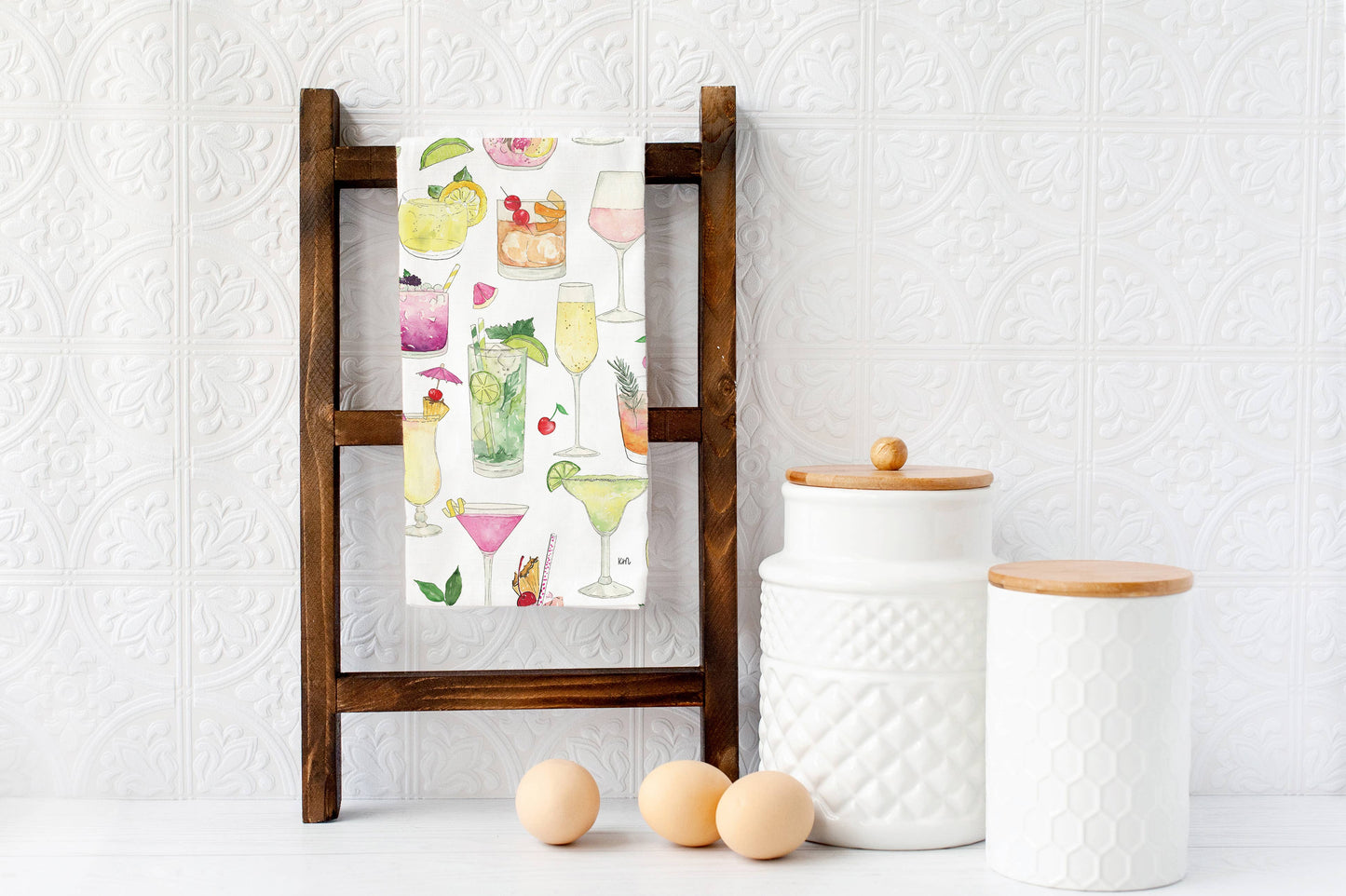 Cocktails Tea Towel
