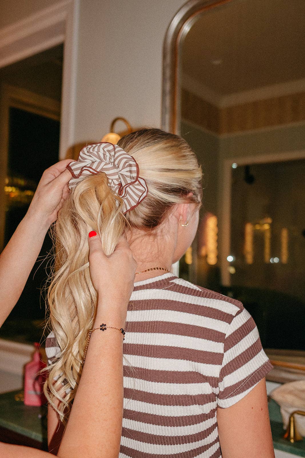 Striped Corset Scrunchie