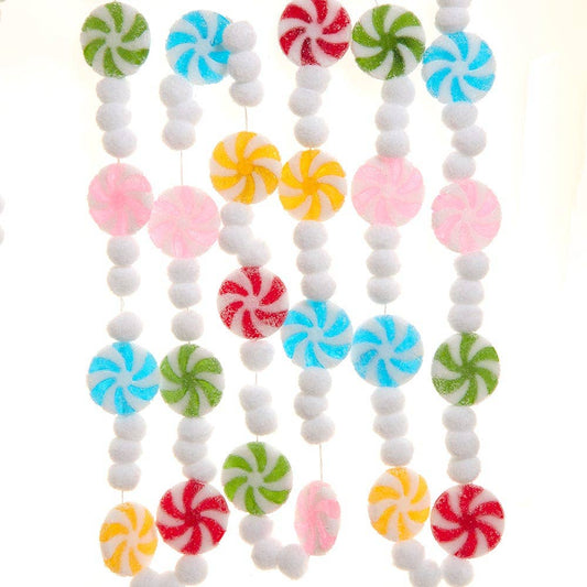 Candy Frosted Pom Pom Garland