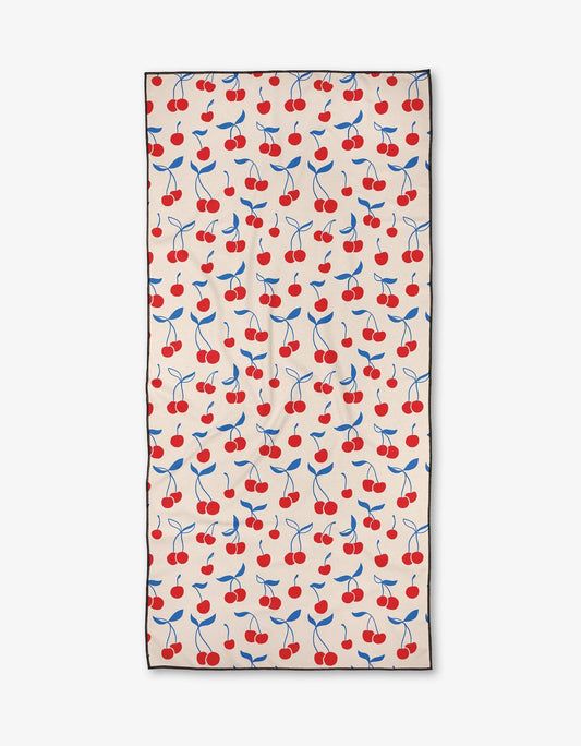 Geometry Very Cherry Beach Towel