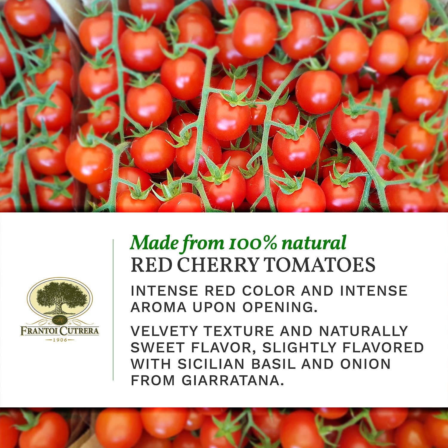 Organic Cherry Tomato Sauce - Sicilian Salsa Di Pomodoro