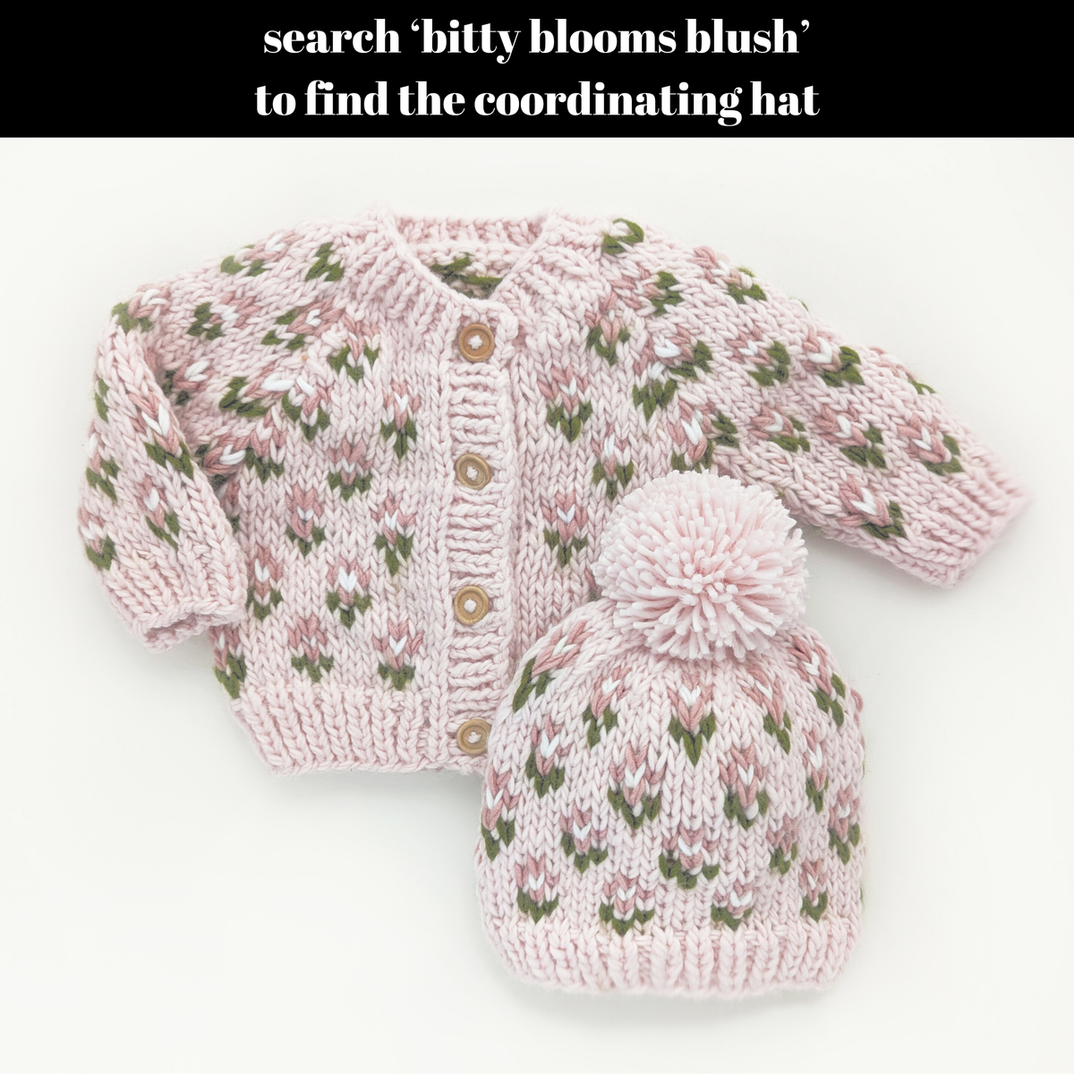 Bitty Blooms Blush Cardigan
