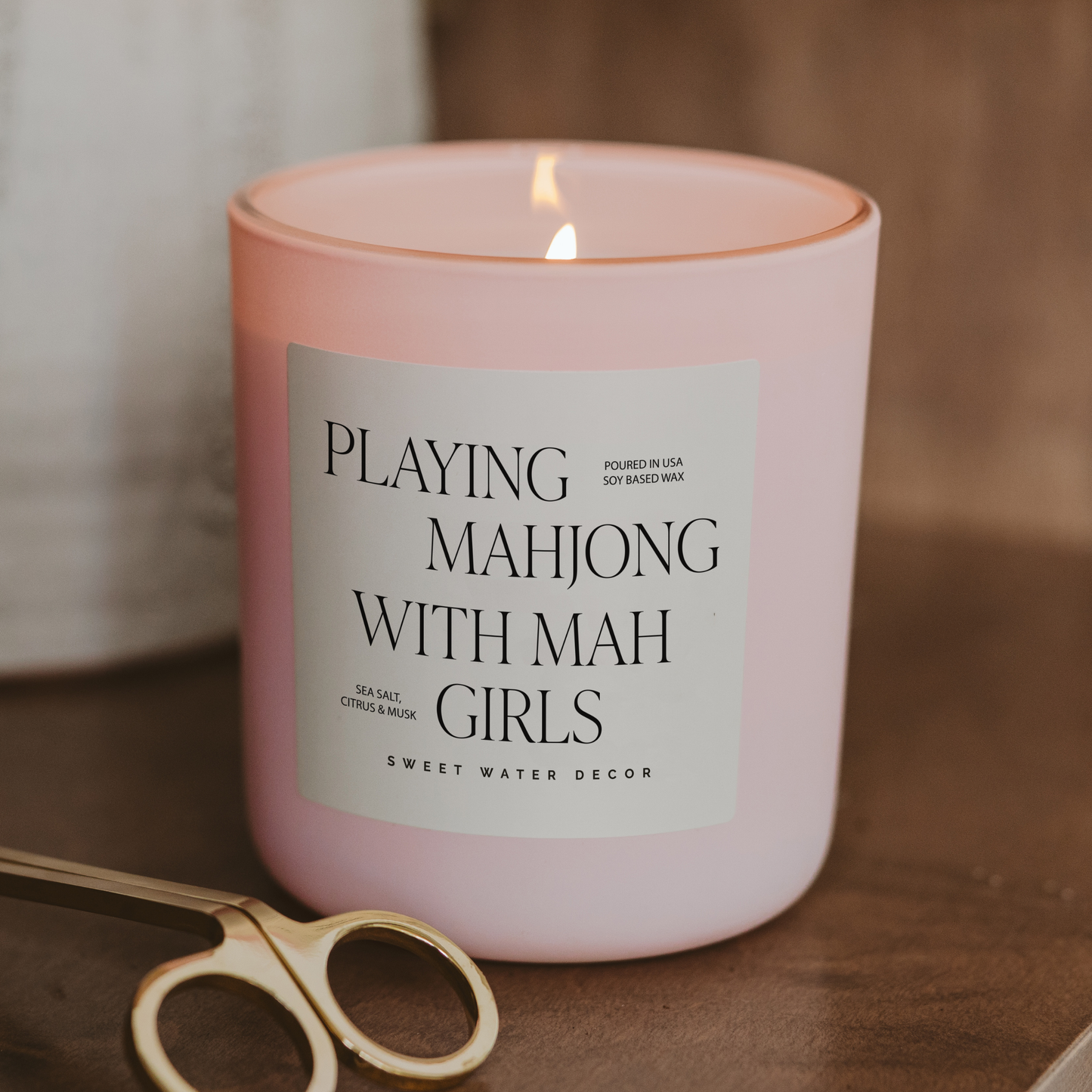 Mahjong with Mah Girls Soy Candle