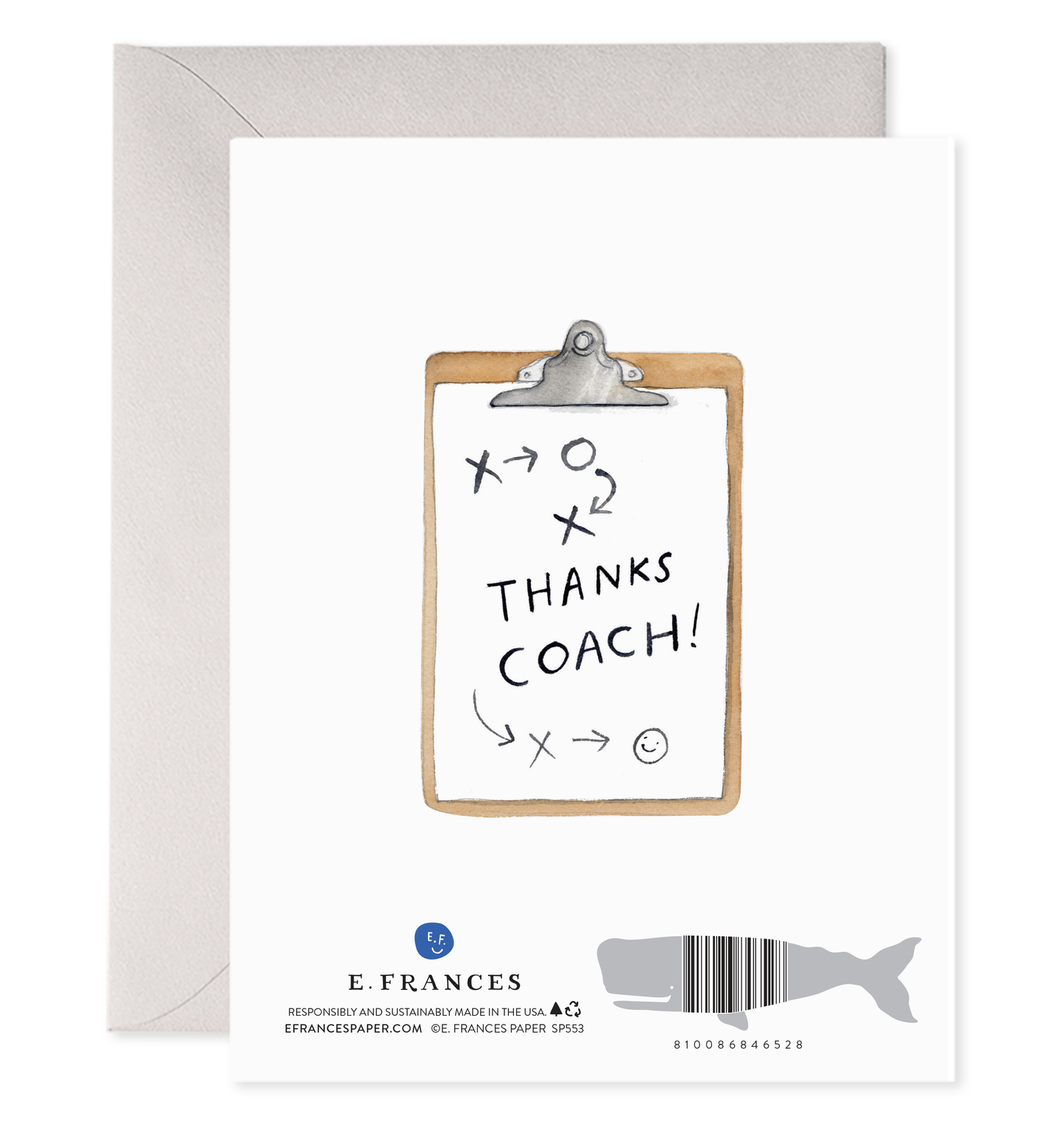 Coach W | Thank You Coach Greeting Card