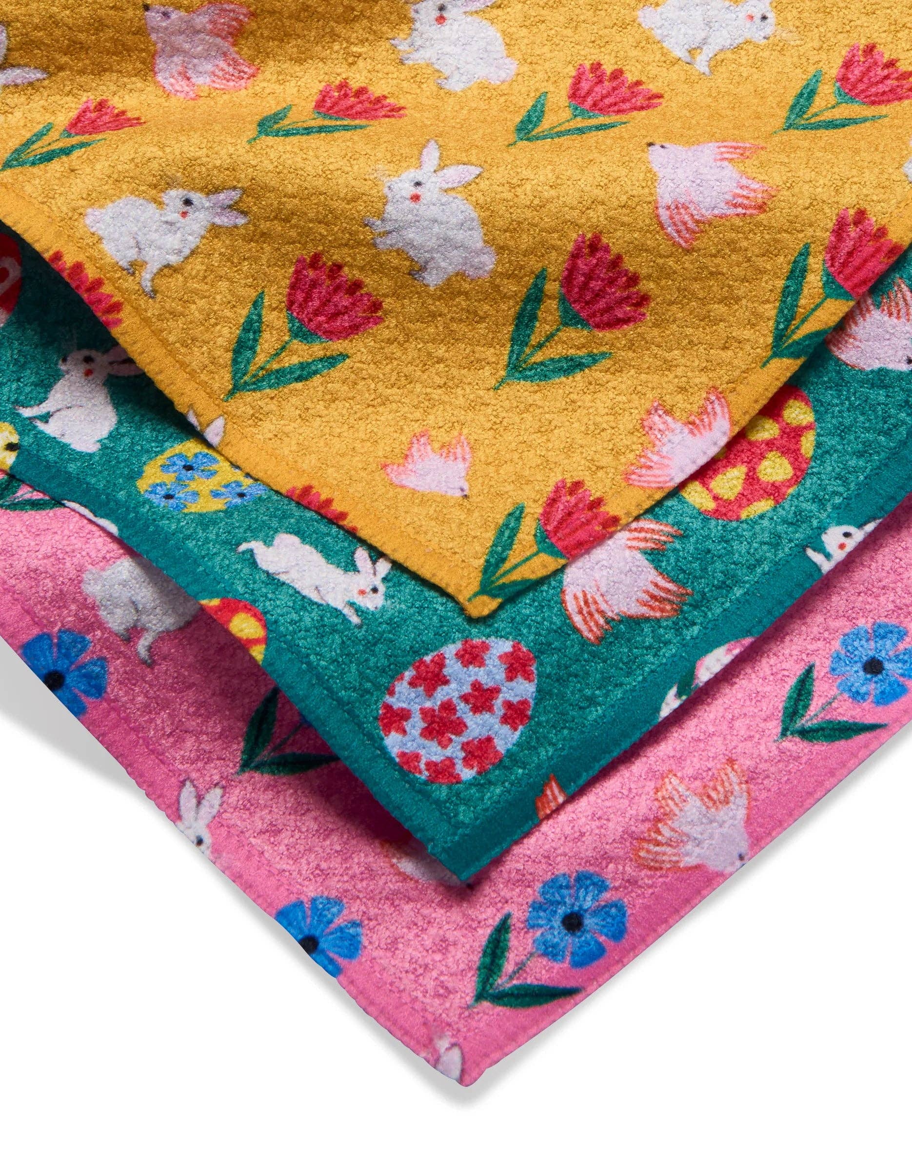 Geometry Floral Easter Parade Dishcloth Set