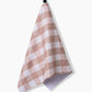 Geometry Vintage Gingham Natural Tea Towel