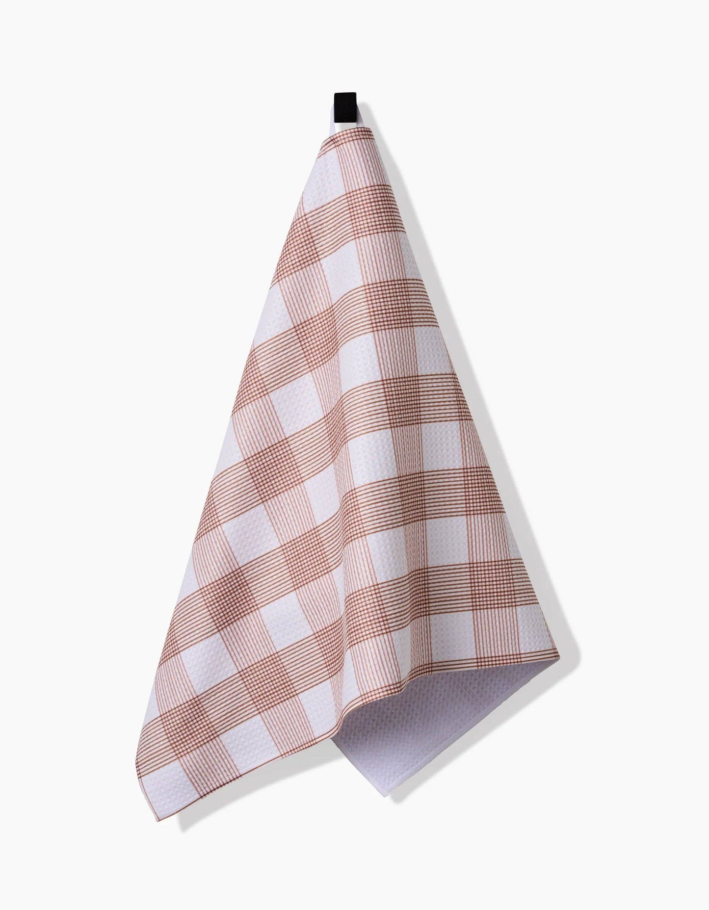 Geometry Vintage Gingham Natural Tea Towel