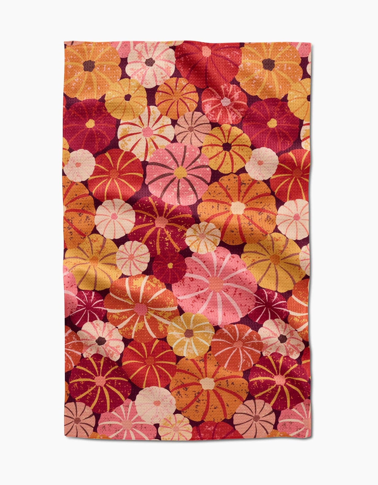 Geometry Spicy Pumpkins Tea Towel