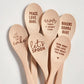 Wooden Cooking Spoon with Message