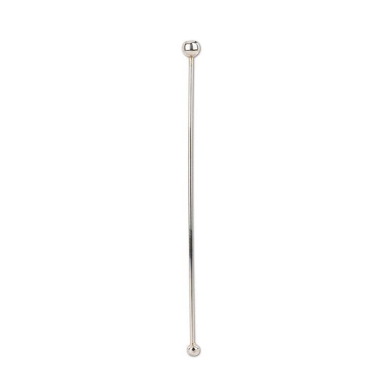Silver Ball Swizzle Stick
