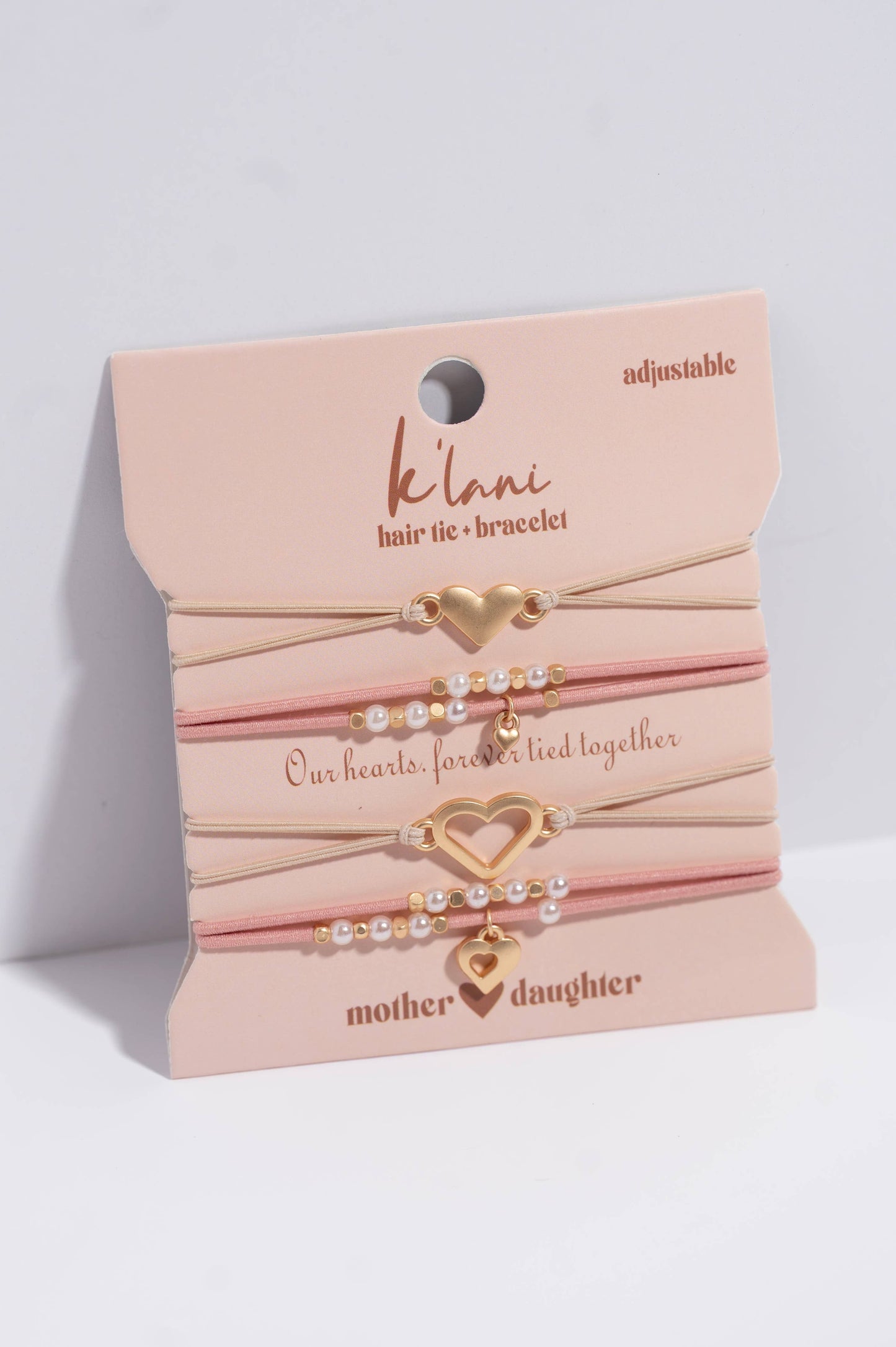 "Mother / Daughter" Hair Tie Bracelets