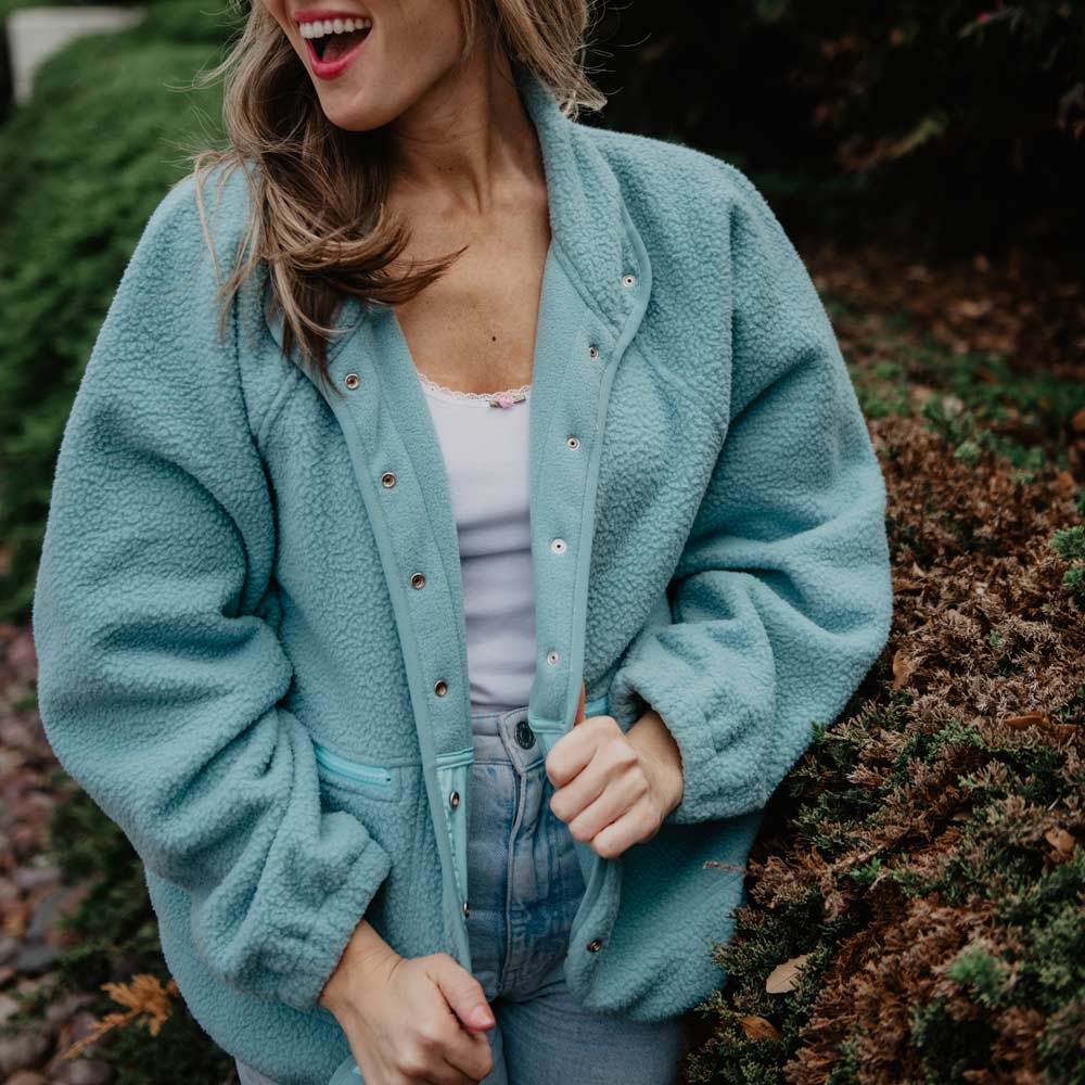 Mint Slouchy Fleece