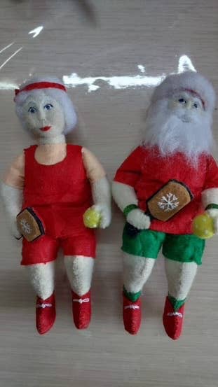 Pickleball Santa Clause Ornament