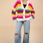 Multi Color Chunky Knit Sweater