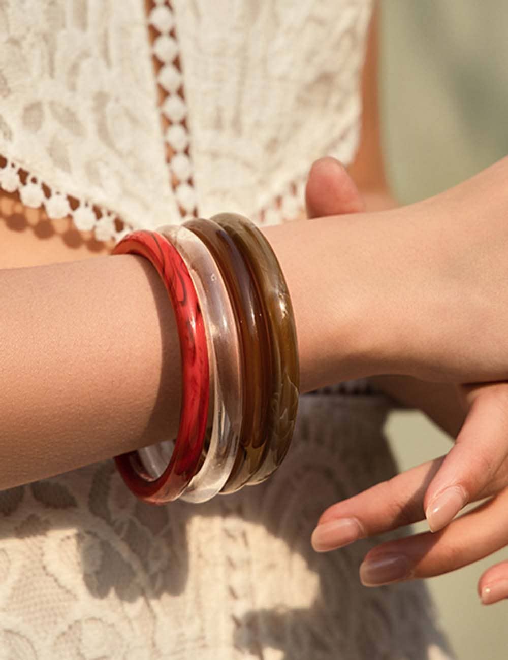 Marbled Acrylic Bracelet