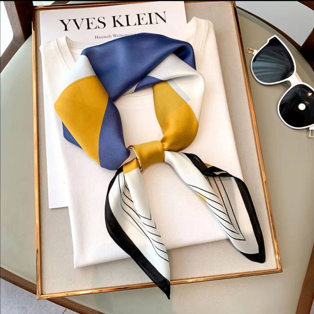 Retro Chic Silk Scarf