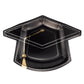 Black Grad Cap Plate