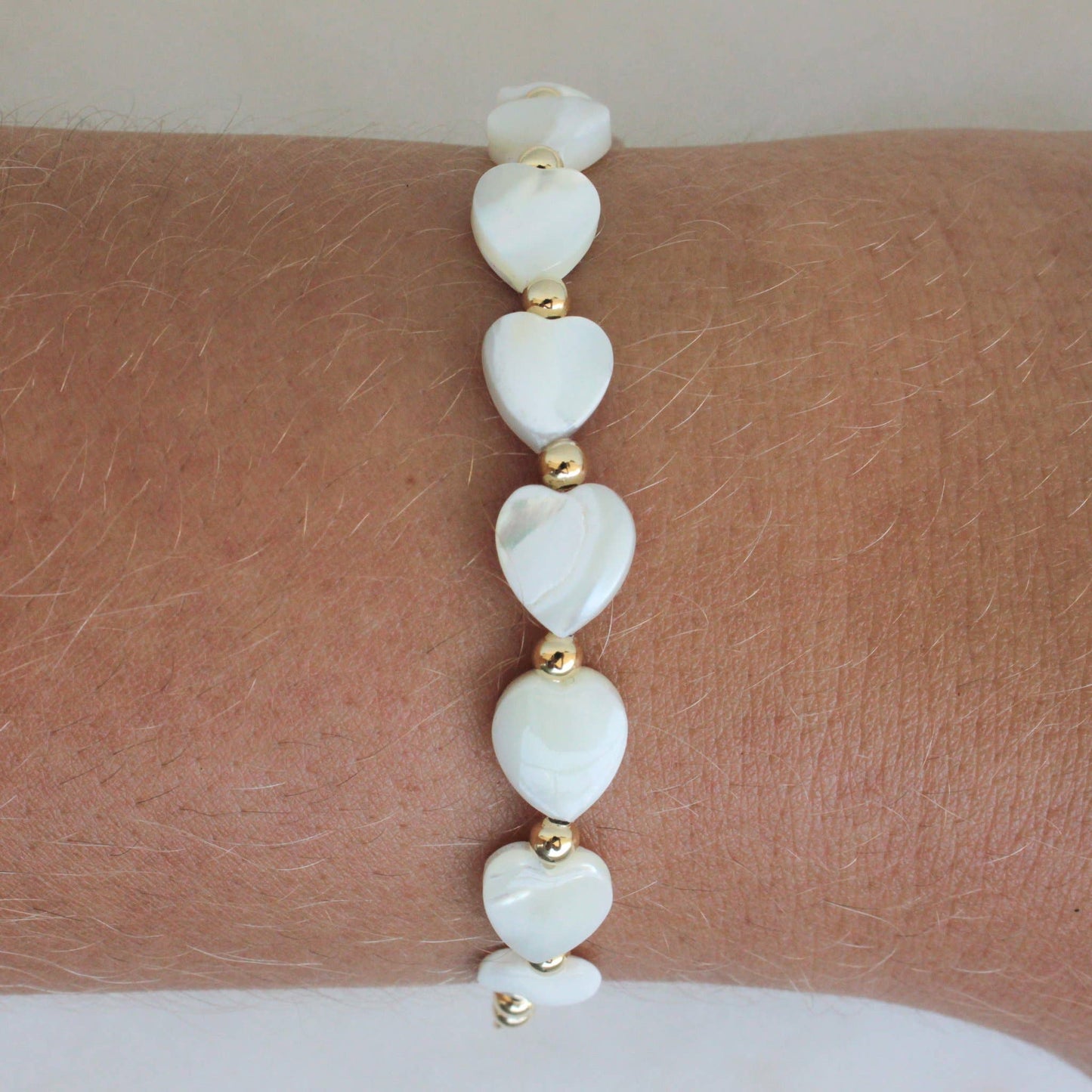 Nacre Heart Bracelet